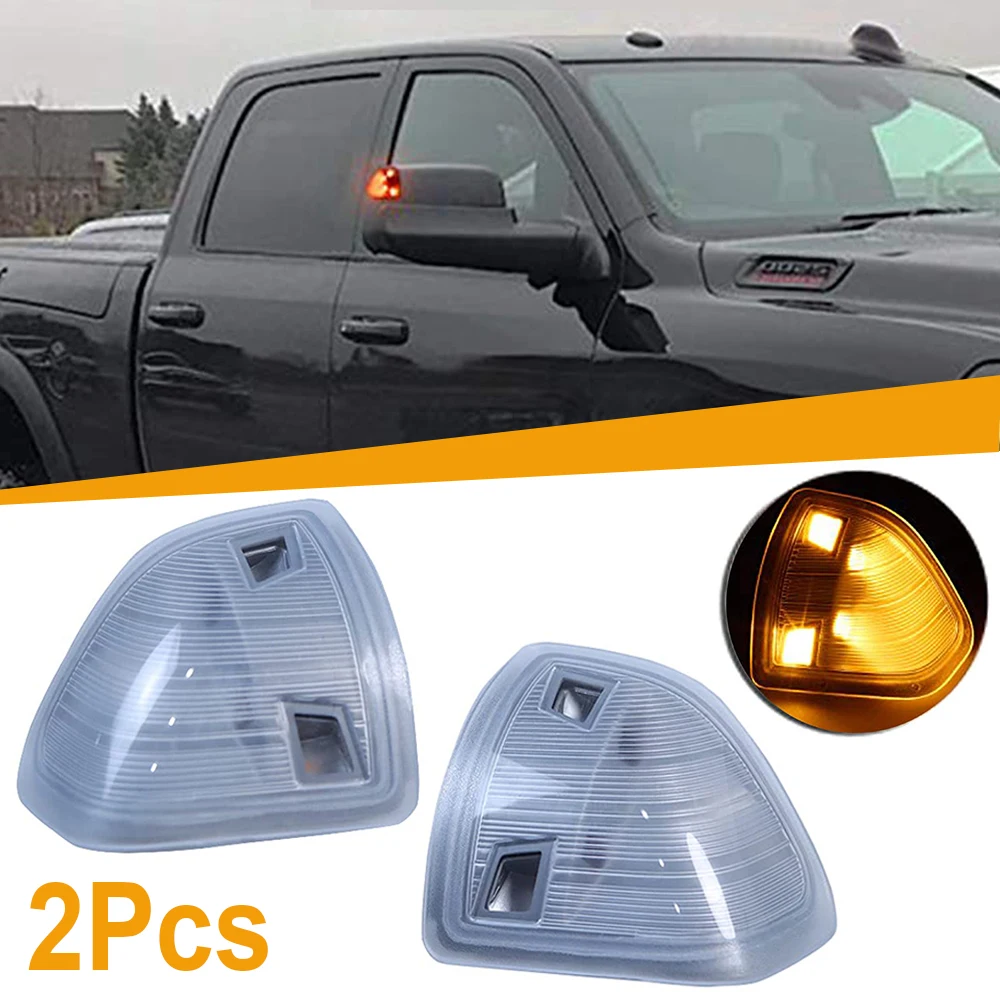 

2Pcs Led Car Side Mirror Marker Lamp Turn Signal Light 68302828AA 68302829AA For Dodge Ram 1500 2500 3500 4500 5500 2010-2018