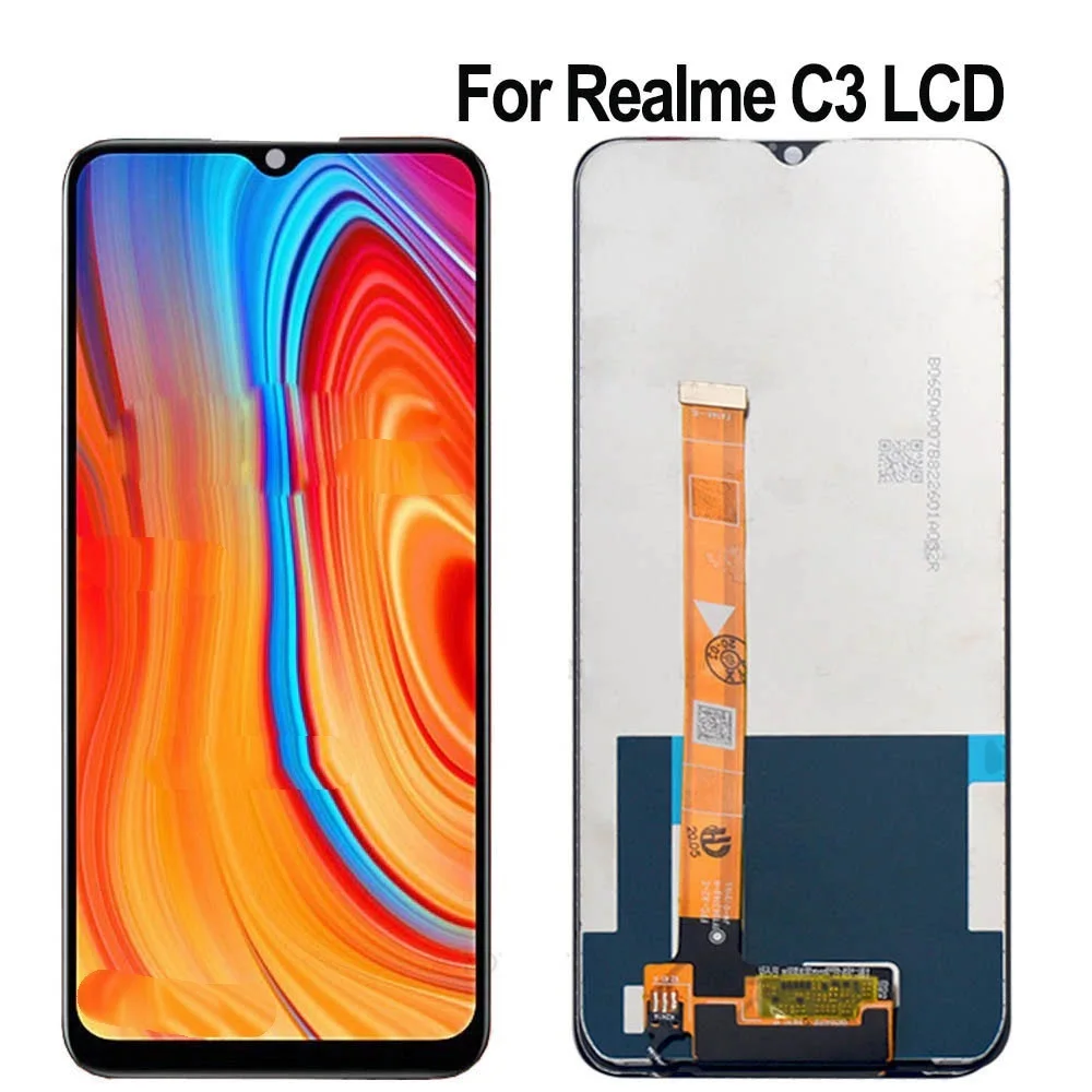 

2022 100% протестирован для OPPO Realme C3 RMX2027, ЖК-дисплей для телефона 6,5 дюйма, ЖК-дисплей для Realme C3