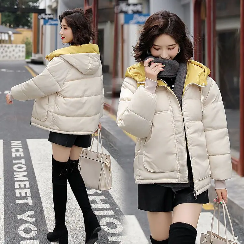 Winter Warm Coat Women Jackets Thick Outwear Jacket Parkas for Woman Casual Hooded Fashion 2024 New Winter Jackets Pockets S43