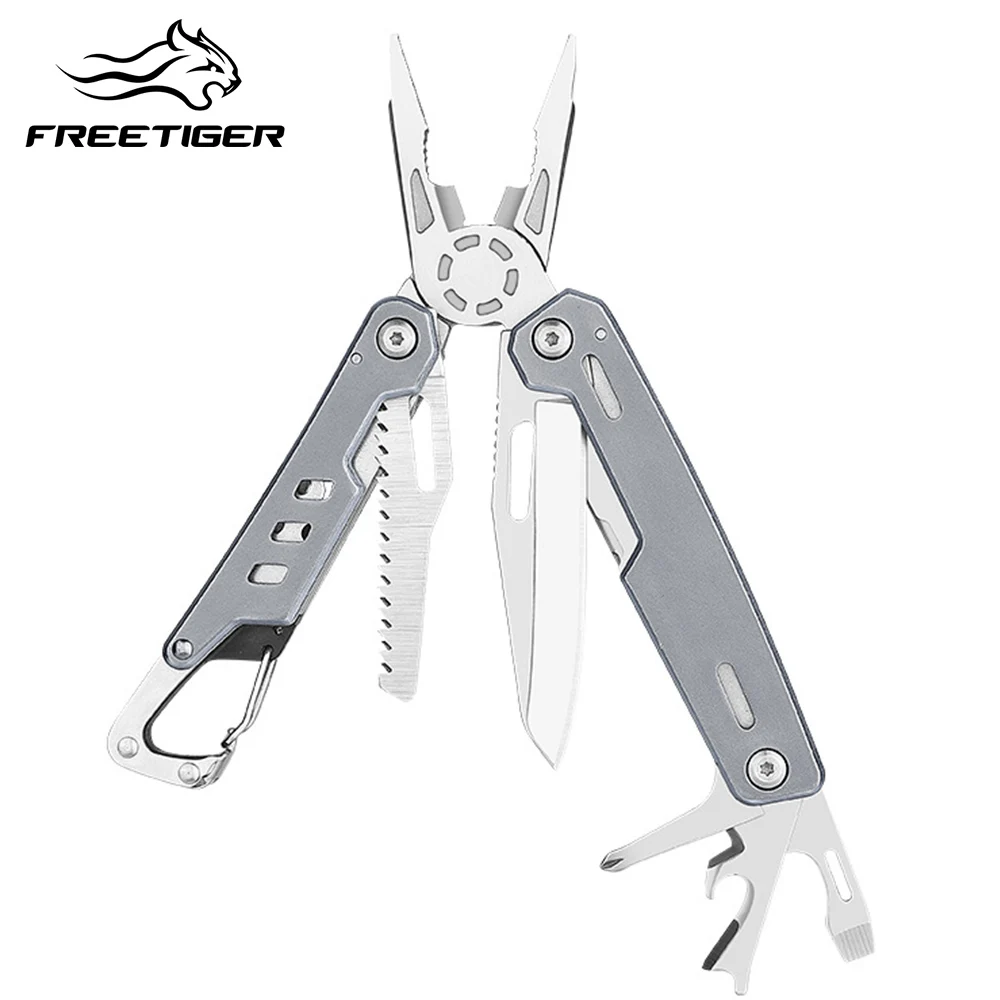 

FREETIGER New Folding Plier Home Camping Multitool Portable Keychain Folding Pocket Pliers Multi Tool for Camping Wire Stripper