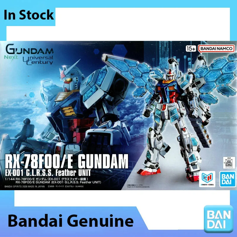 Фото Оригинальный сборный набор моделей Gundam Bandai 1/144 RX-78F00/E Gundam Feather Unit, коллекционная аниме-фигурка, модель для сборки №2