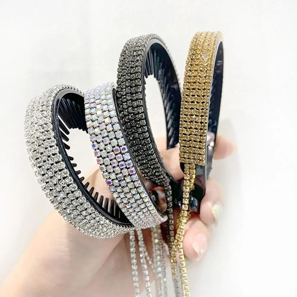 

Ponytail Buckle Elegant Decorative Clasp Tightly Rhinestone Tassel Headdress Clip for Girl