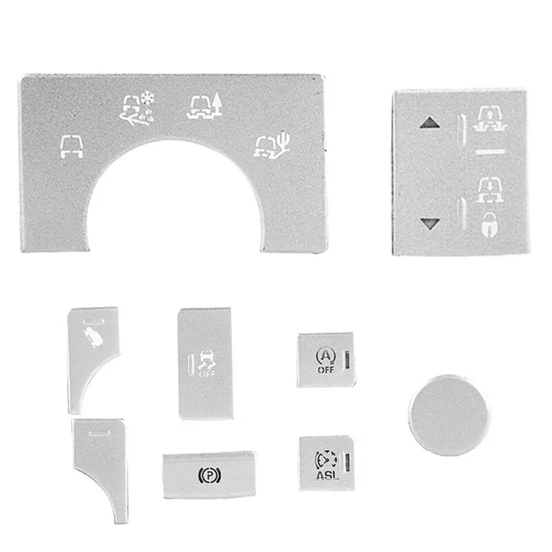 

Parts Car Button sticker Accessories Cover For Land Rover Range Rover Sport Frame Replacement Aluminum alloy