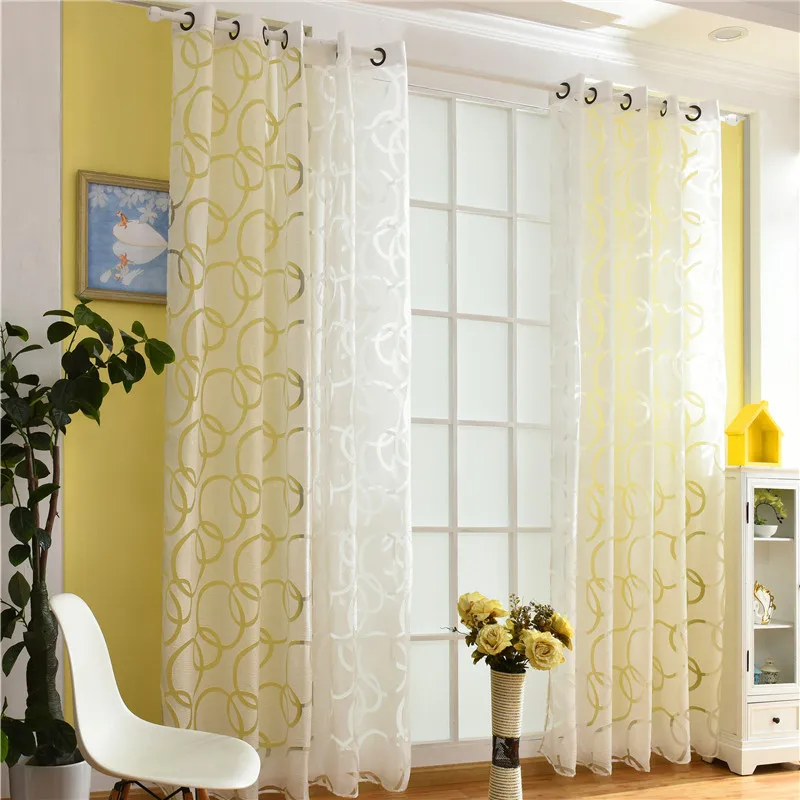 

Modern Black Plaid Tulle for Window Sheer Curtains Home Decor for Kitchen Bedroom Living Room Curtain for Window Panel