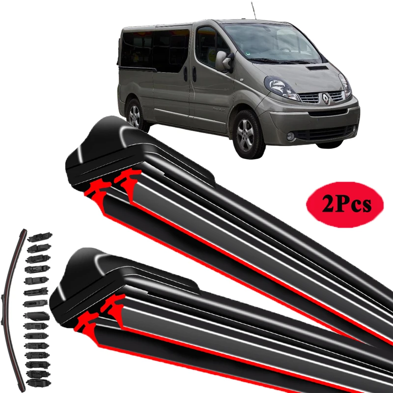 

Для Renault Trafic 2 X83 Nissan Primastar Opel Vauxhall Vivaro 2001 ~ 2014 лобовое стекло 2008 2012 автомобильные передние щетки стеклоочистителя
