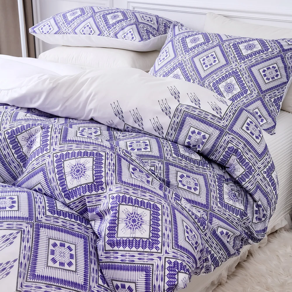 

Хлопковое одеяло, покрывало/одеяло, чехол из 100% хлопка на молнии, двойной, полный, Королевский, двуспальный, односпальный Размер