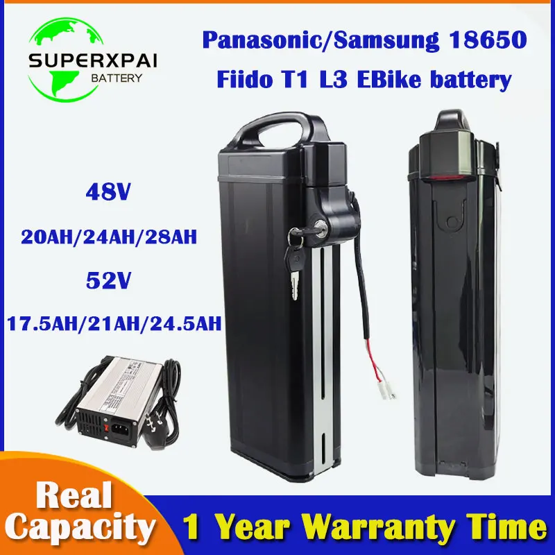 Аккумулятор для электровелосипеда 48 В 28 а/ч 52 в 20 А/ч 24 5 Fiido T1 L3 Heybike Explore Vivi Z8