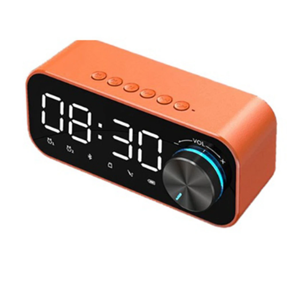 Multifunction Alarm Clock Wireless Bluetooth Speaker Mobile APP Remote Control HD Screen Audio Subwoofer