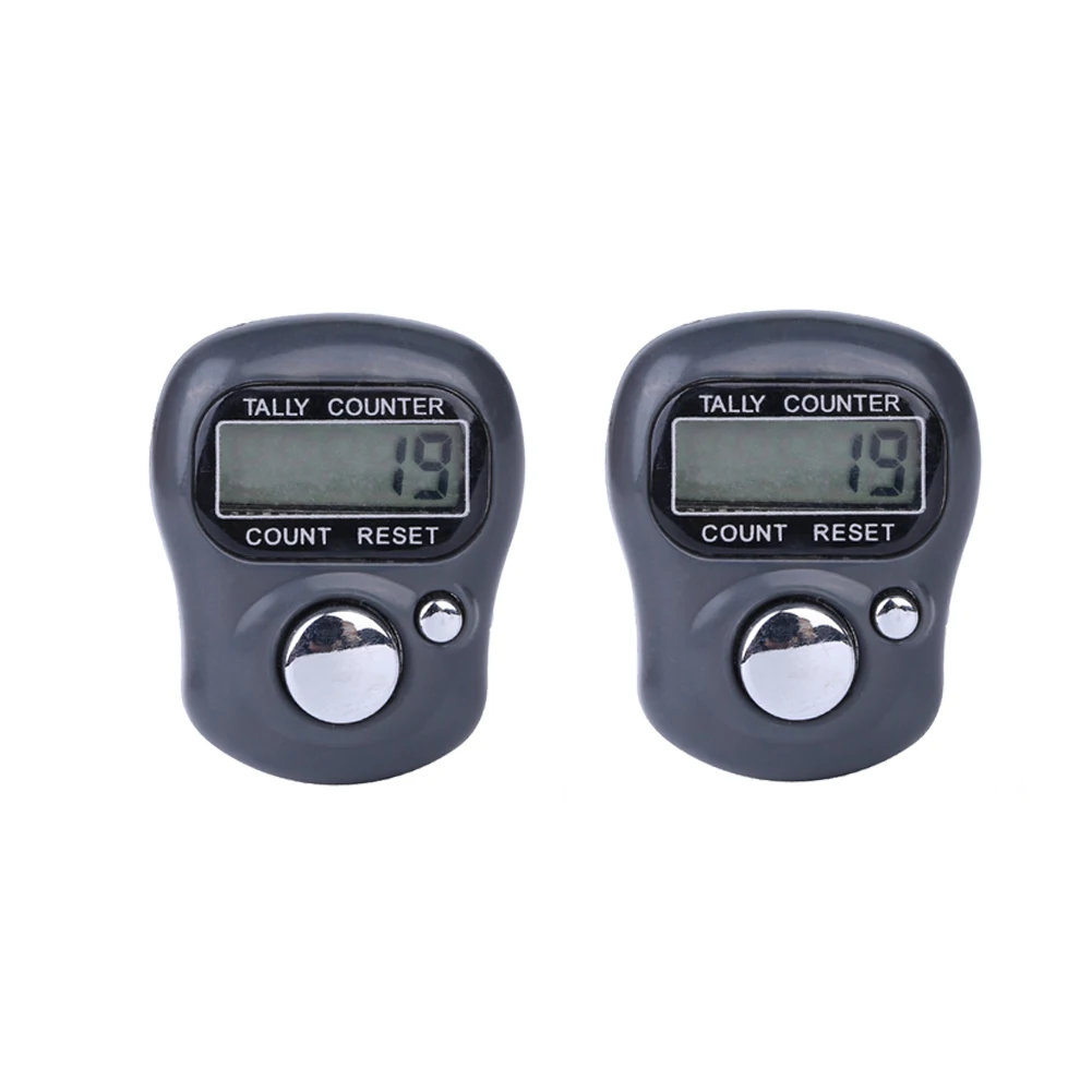 Мини-маркер для стежков и счетчик рядов для пальцев, электронный цифровой счетчик рядов с ЖК-дисплеем для шитья трикотажных изделий, случайный цвет
