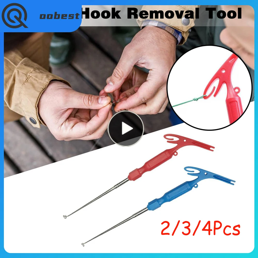 

2/3/4PCS Easy Fish Hook Remover No Steel Head ABS Safety Fishing Hook Extractor Detacher Rapid Decoupling Device Fishing Tools
