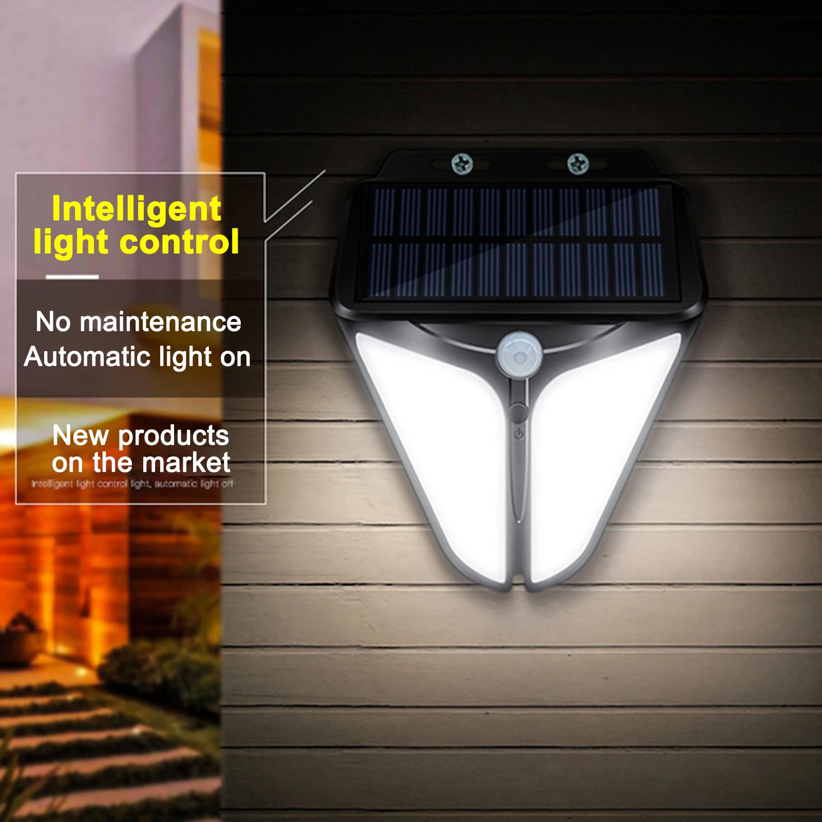 

LED Solar Light Outdoor Lamp PIR Motion Sensor Wall Lights Sconce Waterproof Solar Garden Street Lamp Outdoor Sunlight Lighting