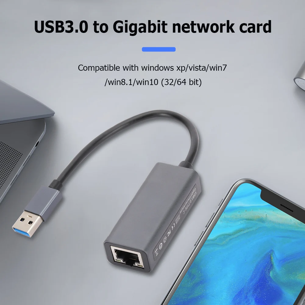 

Ethernet-переходник с USB 100/Type-C на RJ45, 10/м