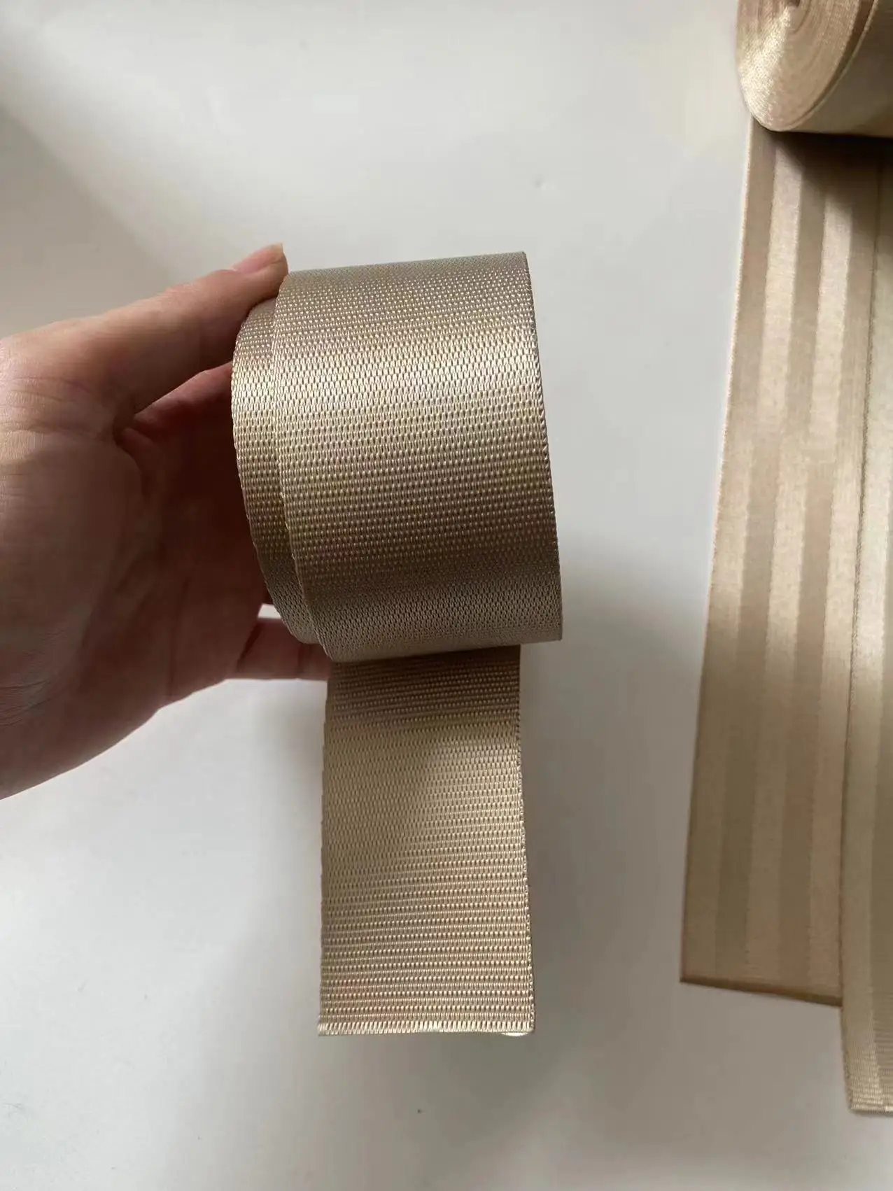 

Joormom Бежевая серия автомобильных ремней безопасности модификация гоночного автомобиля модификация цвета высокопрочная полиэфирная лента