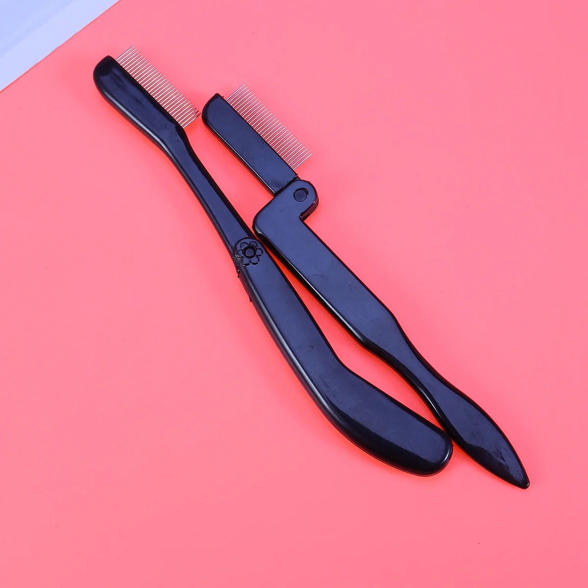 

2PCS Comb Lash Steel Comb Comb Curved Comb Tool Brush