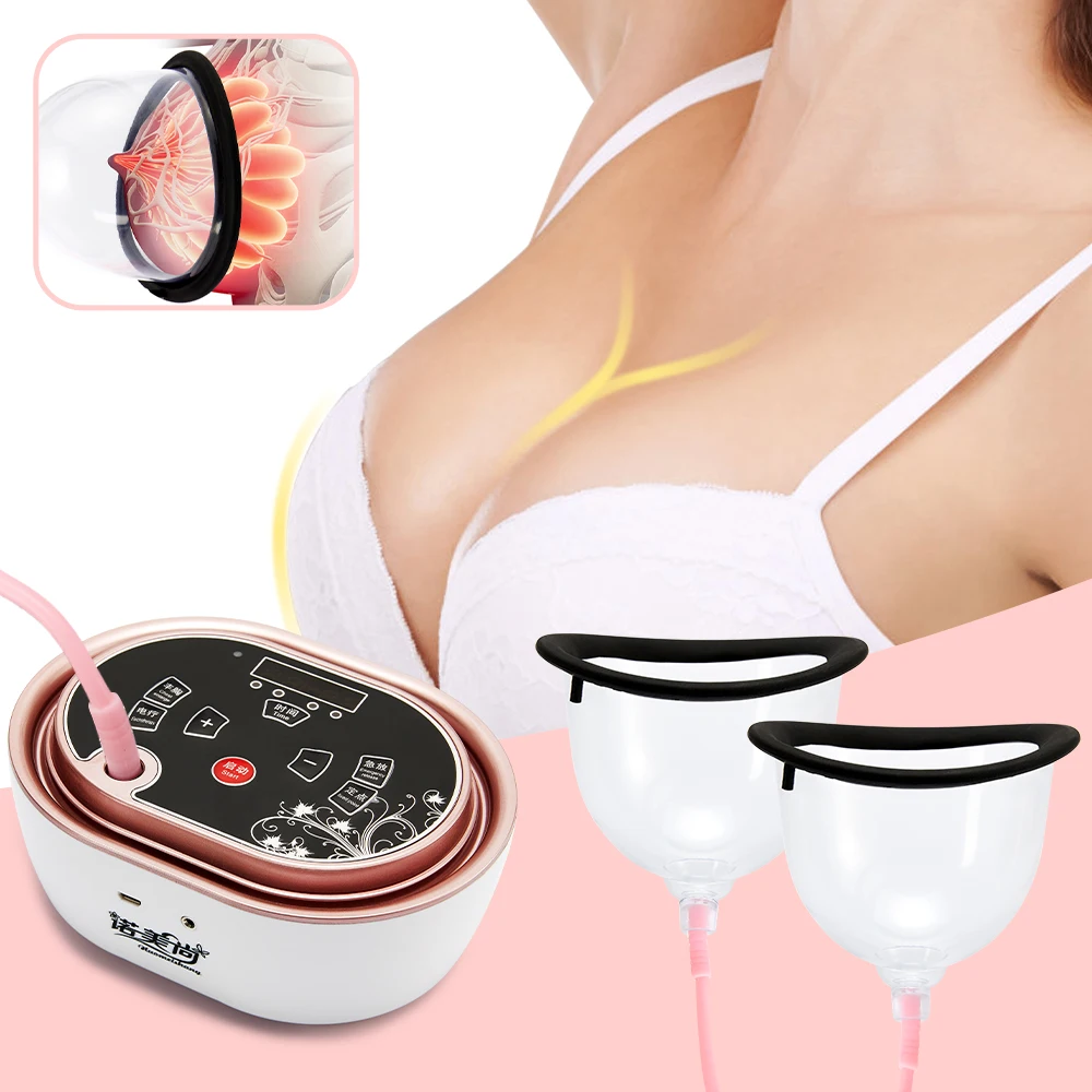 

Electric Breast Enlargement Pump Chest Massage Device Big Breast Lifting Vacuum Suction Cup Nipple Enhancer Sucker Anti Sagging
