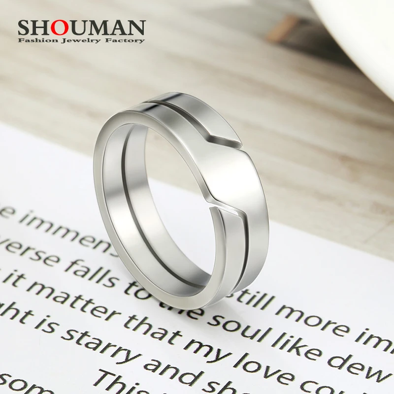 SHOUMAN 2022 Новая Мода простая нержавеющая сталь Shanmeng Eachother полые парные фотообои подарок