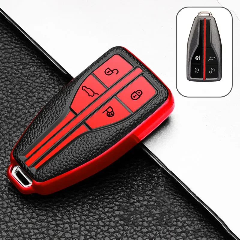 

Для Hongqi HS5 H5 H9 HS7 H7 L5 HS3 L9 мягкий кожаный ТПУ чехол для автомобильного ключа чехол защитный чехол Аксессуары для ключей
