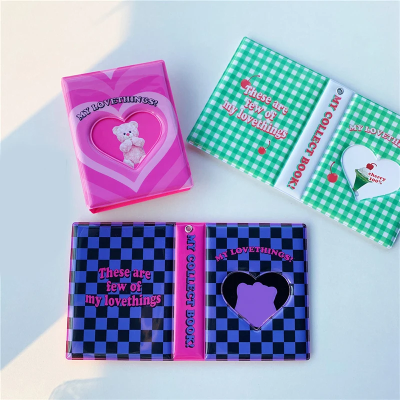 

Korean Kawaii Photo Album 3 Inch Cartoon Photocard Holder 40 Pockets Polaroid Album Idol Card Collect Book Instax Mini Albums