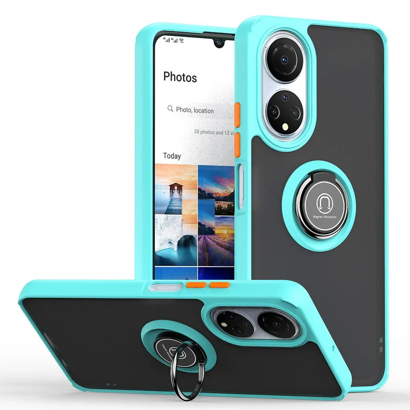 

Красивый чехол с магнитным кольцом-держателем для Huawei X7 X8 X9 Nova 9 P20 P30 Lite 50 Pro P20 P30 P40 X30i, противоударный чехол