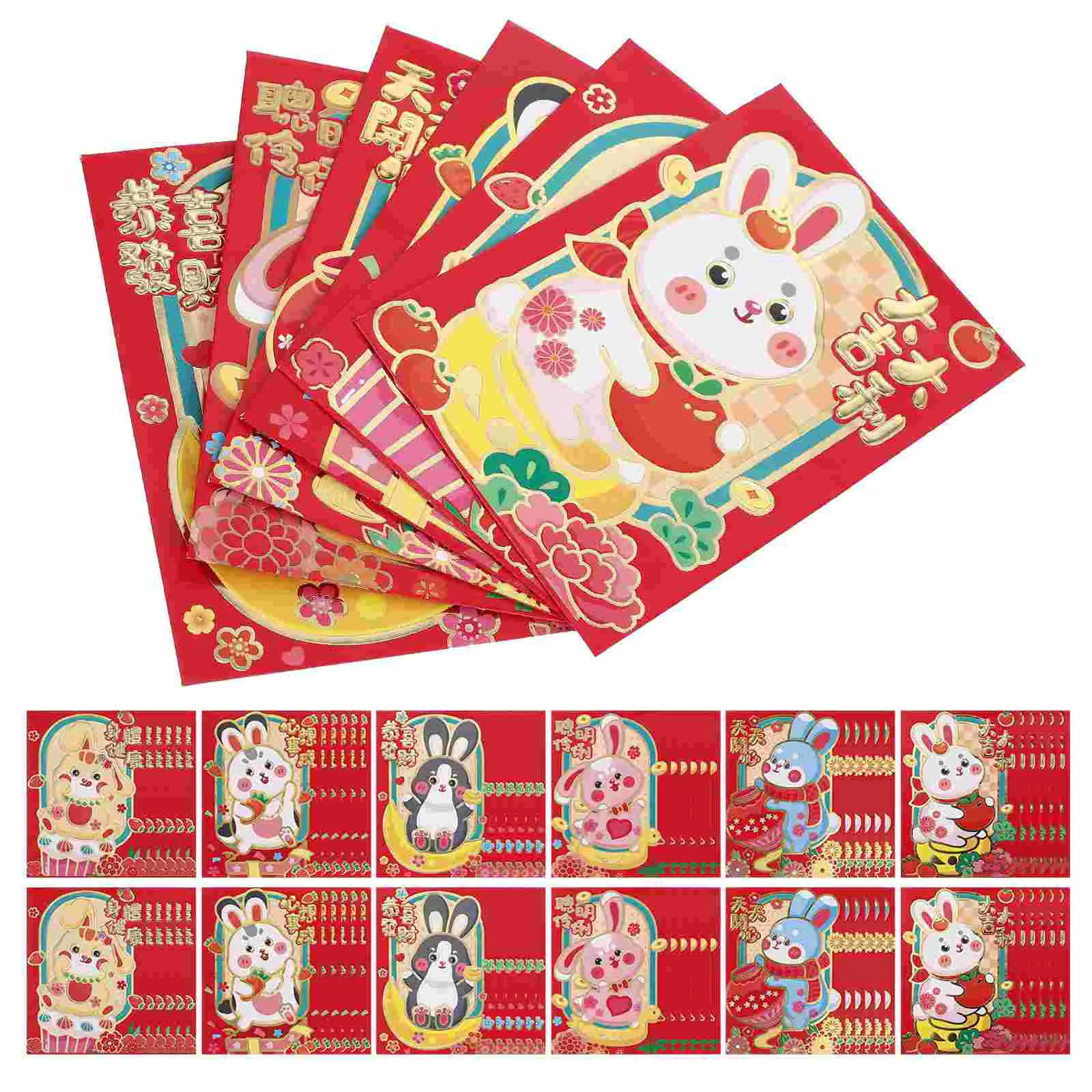 

Red Envelope Year Rabbit Money Packet Chinesefestival Spring Packets New Envelopes Zodiac Thelucky Wedding Asian Gift Wrap
