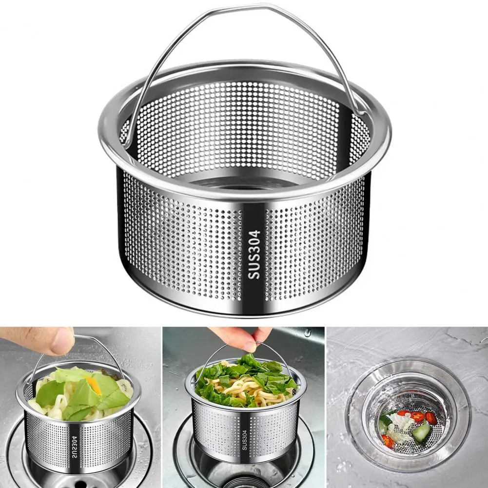 

Convenient Efficient Anti-Clogging Perforated Easy to Clean High-density Compact Waste Catcher Thicken Kitchen Sink Drain Strain