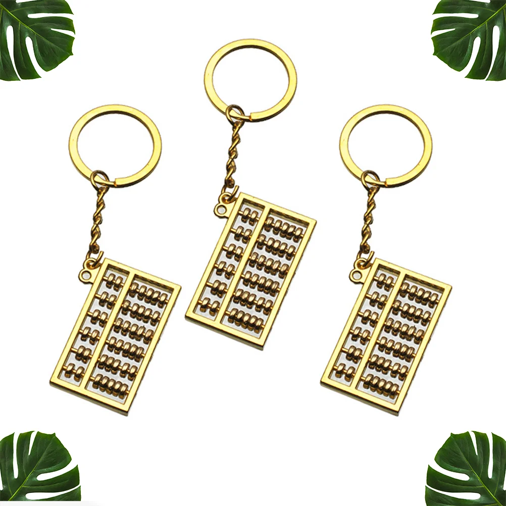 

Keychain Key Abacus Pendant Ring Metal Charms Keychains Alloy Gift Keyring Trinket Fob Charm Accountant Beads Car Funny
