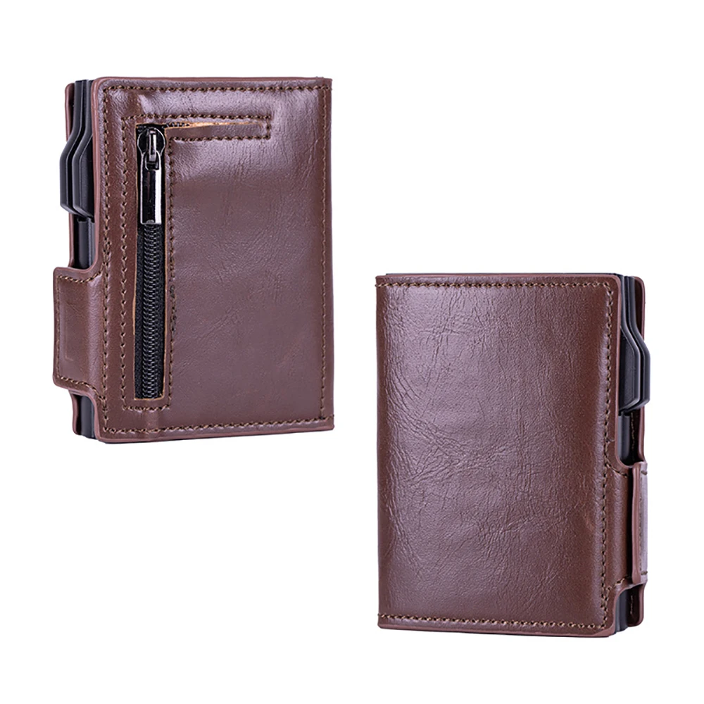 Men's Credit Cardholder Wallet 2023 New Carbon Fiber RFID Blocking Leather Bank Card Case Cardholder Protection Purses for Women