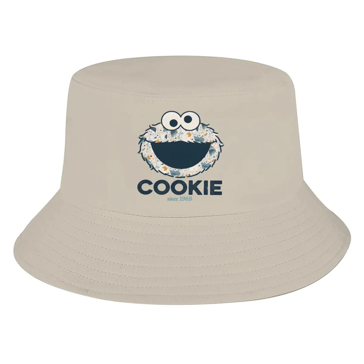 

Sesame Street Bucket Hat Cookie Monster Since 1969 Men's Women's Fisherman Cap Hip Hop Beach Sun Fishing Hats