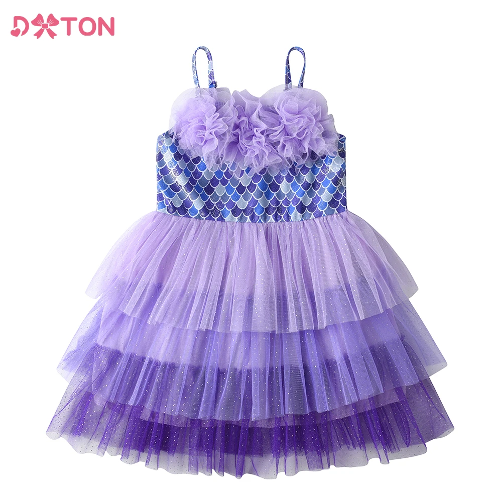 Летнее Платье Dxton Для Девочек С Бретелями