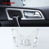 for kia sportage ql 2016 2017 2018 accessories lhd door handle frame trim cover abs matte car styling interior decoration 4 pcs