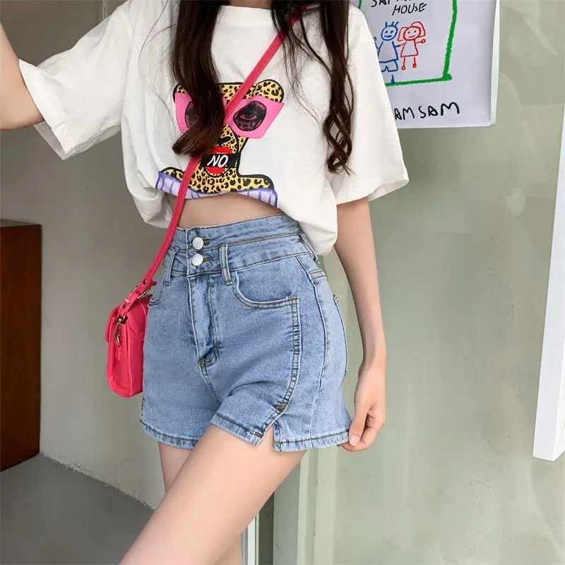 

Tight Skinny Womens Denim Shorts Sexy Mini Short Pants for Women To Wear Blue Booty Cheap Design XL Clothes Aesthetic Hot Jeans