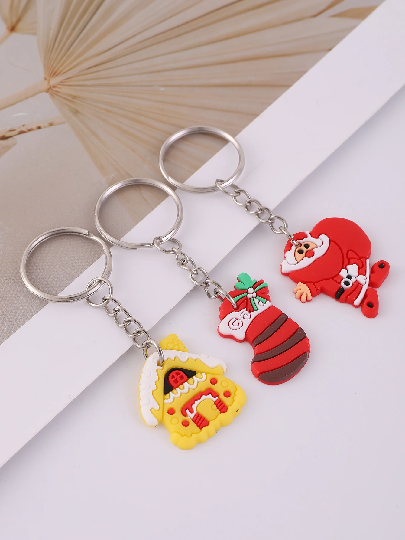 24 шт. брелок для ключей с рождественскими подарками сумка орнаментом Санта-Клаус