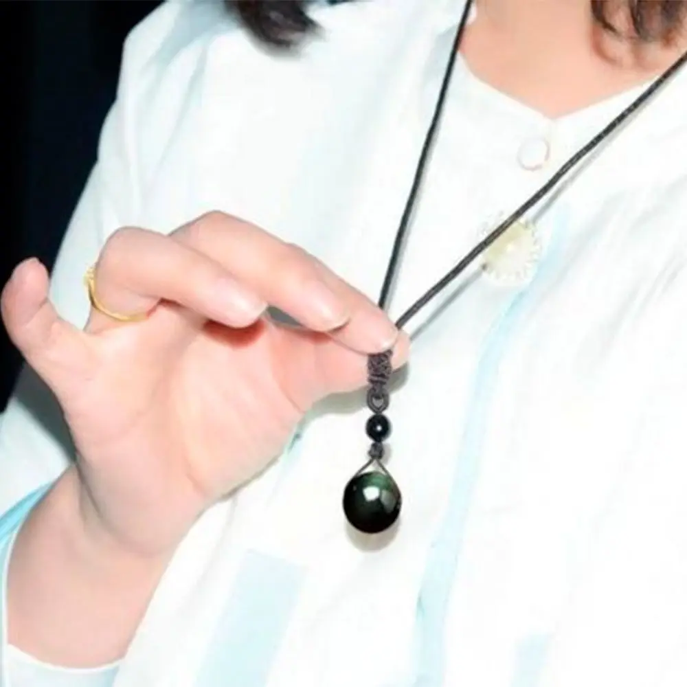 Ювелирные изделия из каменной веревки A +++ натуральные бусины черный верх