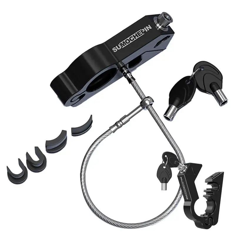 

Throttle Lock Dirt Bike Lock Universal Aluminum Alloy Motorcycle Moped Lock Anti-Theft Moped Safety Lock With 2 Keys
