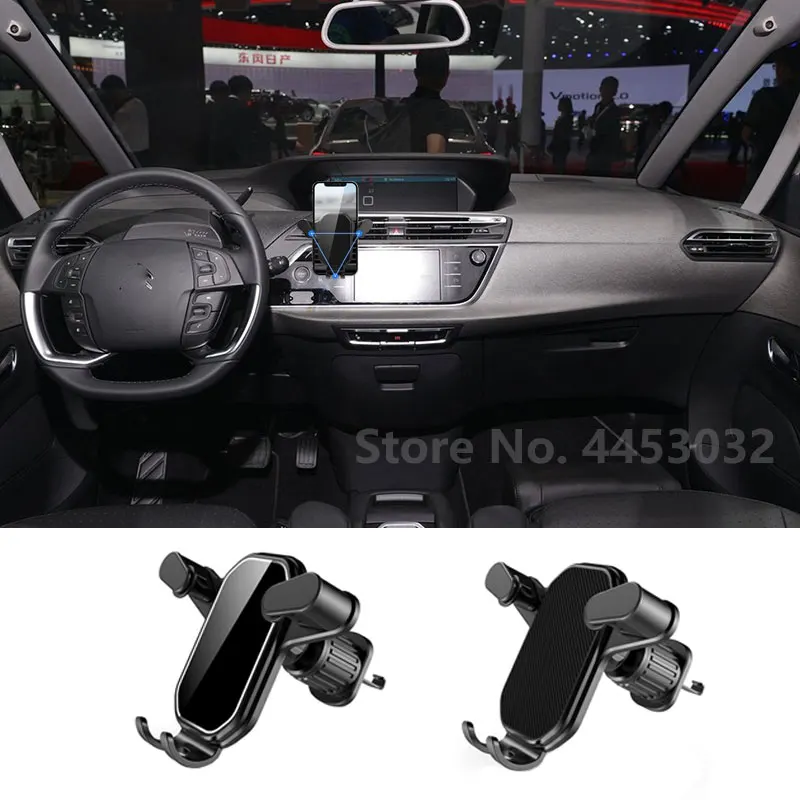 

Universal Gravity Car Cell Phone Holder For Citroen C1 C2 C3 C4 C5 C6 C8 C4L DS4 DS6 GPS Stand Air Vent Clip Mount Accessories