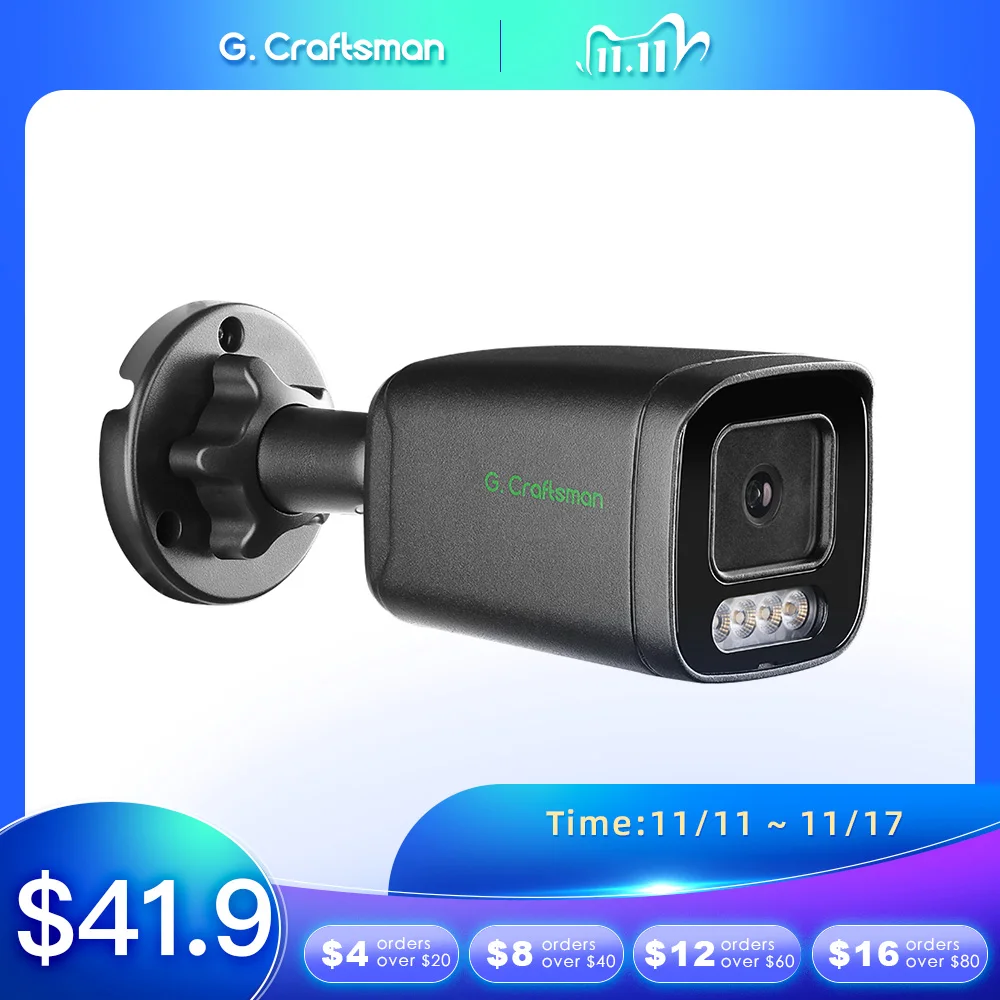 

XMEYE полноцветная IP-камера F1.0 Объектив POE SONY Датчик 6MP IMX335 безопасность CCTV H.265 Водонепроницаемая аудиосистема видеонаблюдения