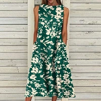 green bohemian floral dress women fashion off shoulder floral printed dress plus size casual sexy casual pocket midi dresses