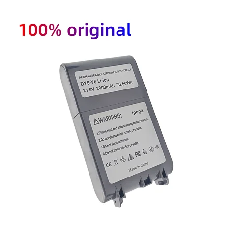 Литиево-ионная батарея для Dyson V8 Absolute SV10 lpega 2800/3800/4800/6800/9800/12800mAh