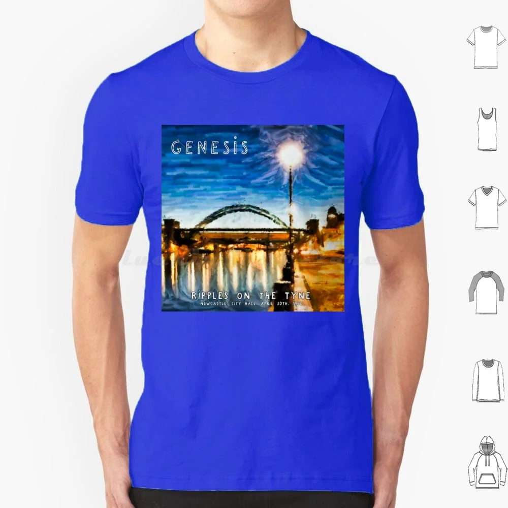 Концертный постер Genesis Ripple On The Tyne 1980 футболка из хлопка для мужчин и женщин печать