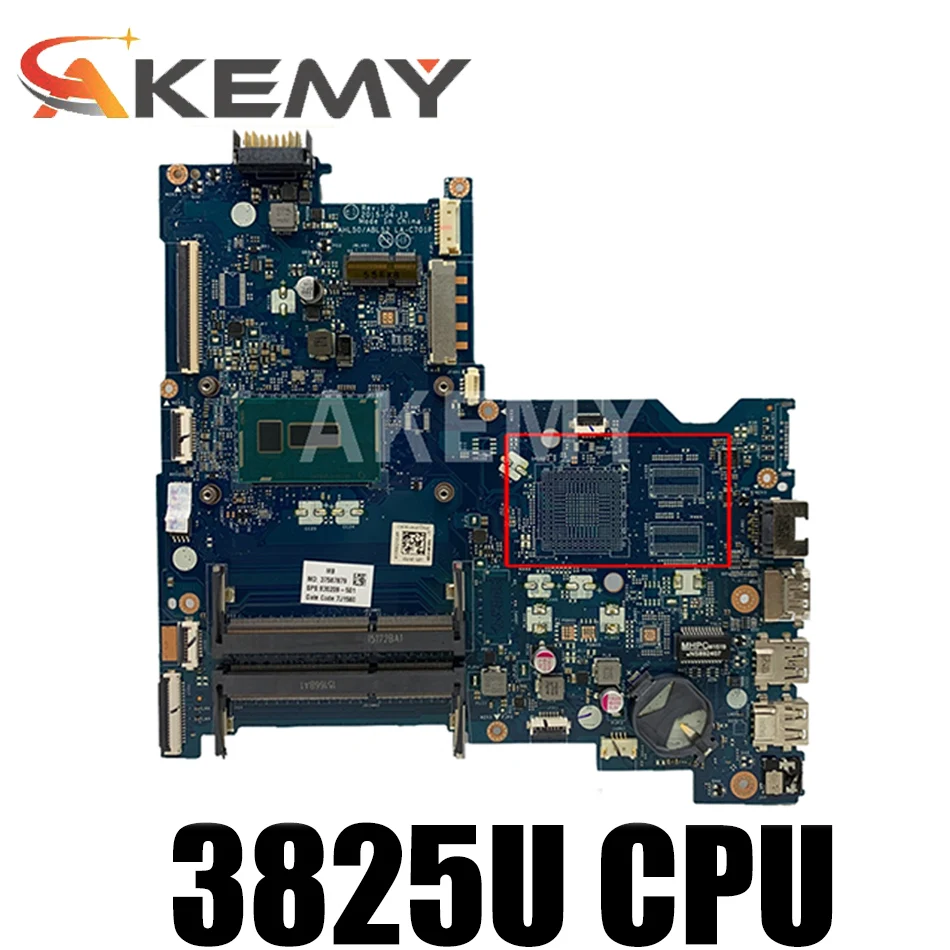 

For HP 15-AC Series Laptop Motherboard 823922-501 823922-001 AHL50/ABL52 LA-C701P With SR24B 3825U 100% working