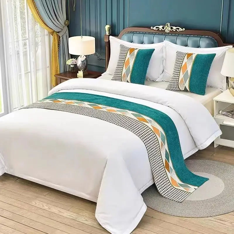 Роскошное геометрическое покрывало в скандинавском стиле плед для кровати