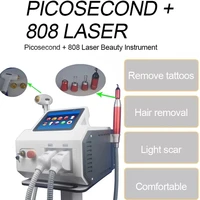new 2in1 808nm diode laser hair removal machine nd yag picosecond laser 755nm 1064nm laser hair removal