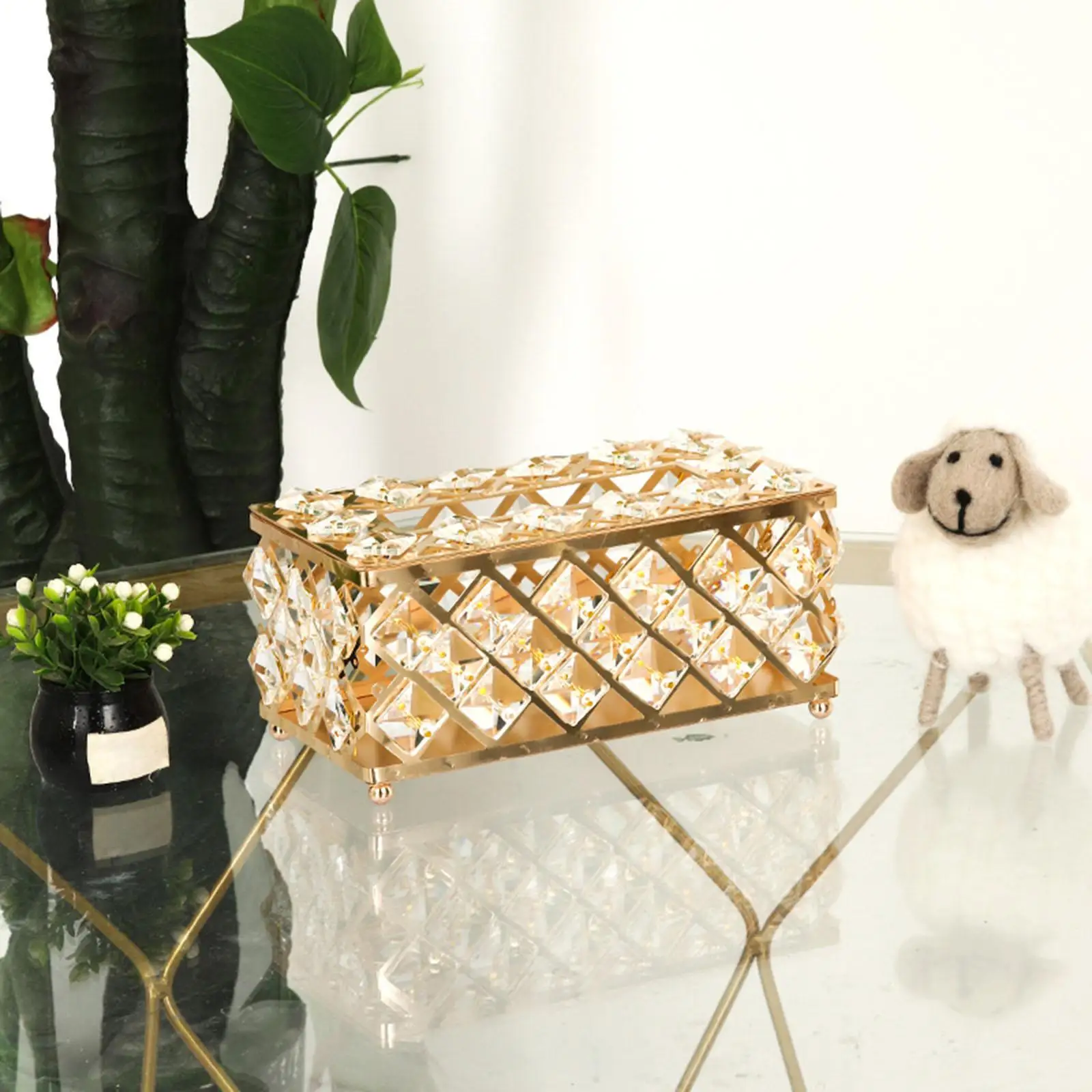 

Rectangular Tissue Organizer Storage for Bedroom Dining Room Decoration