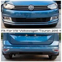 chrome front rear fog lamp light cover trim foglight foglamp bezel exterior accessories abs for vw volkswagen touran 2016 2021