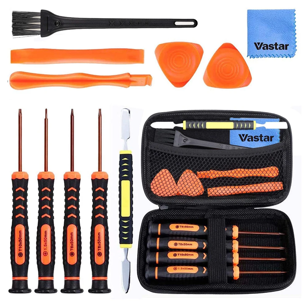 

Repair Tool Kit for Xbox One 360 PS3 PS4 PS5 Controller XBOX Series X|S 12 in 1 T6 T8 T10 Xbox One Screwdriver Set Hand Tool