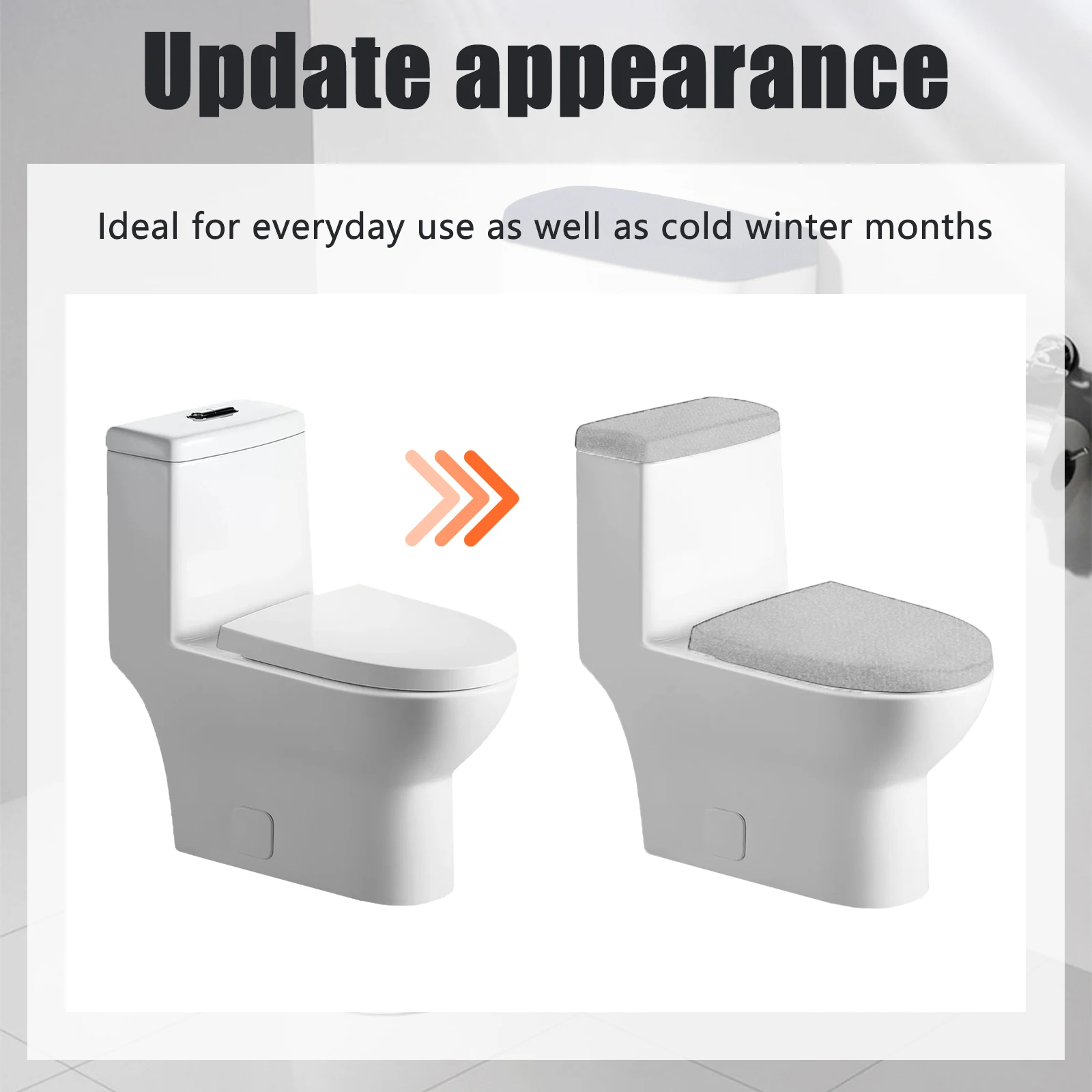 Экологичный хлопковый чехол на сиденье унитаза Linter универсальный эластичный