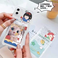 disney snow white mermaid ariel belt card sleeve phone cases for iphone 13 12 11 pro max xr xs max 8 x 7 se 2020 back cover