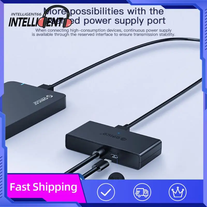 

5gbps 4 Ports Usb 3.0 Hub Lightweight Usb Docking Station Data Transfer Multiple Expander Usb Splitter For Pc Windows