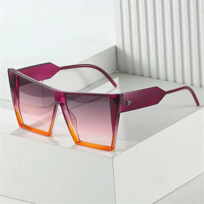 

Винтажные Солнцезащитные очки большого размера с УФ-защитой, уникальные градиентные соединяющие солнцезащитные очки в европейском и американском ретро-стиле, очки