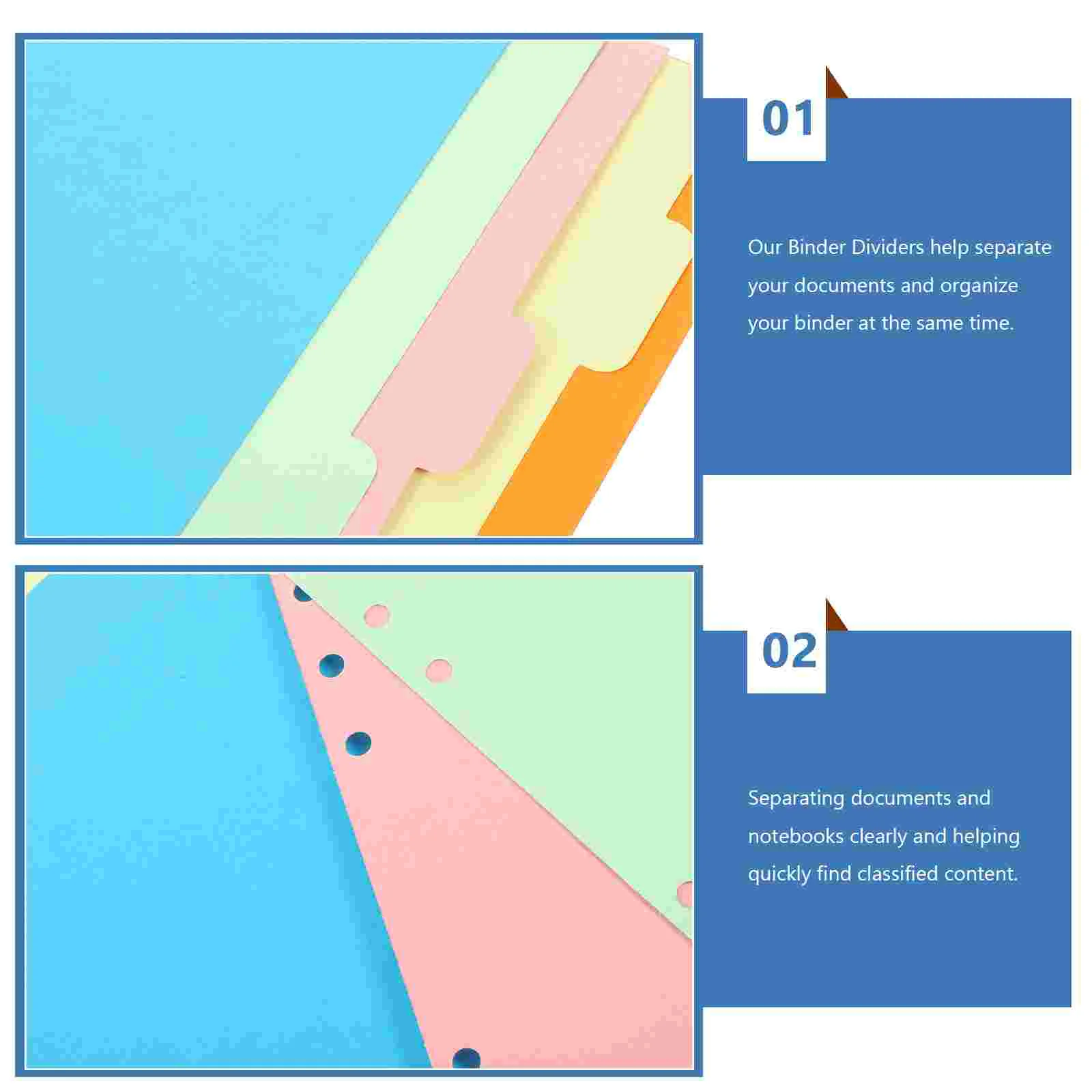 15 шт. разделитель индексов формата А5 вкладки для переплета страниц разделители